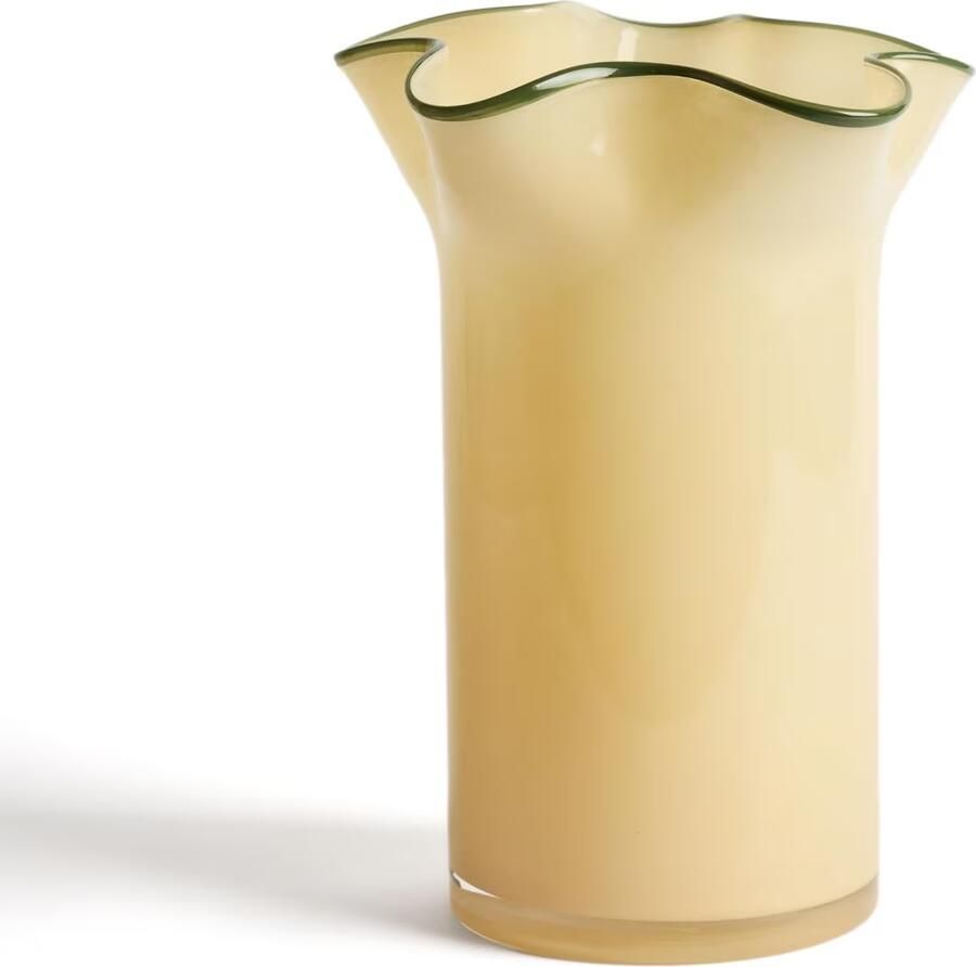 Kave Home Vaas Endasi 31cm Geel