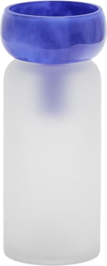 Kave Home Vaas Kelse Glas Donkerblauw