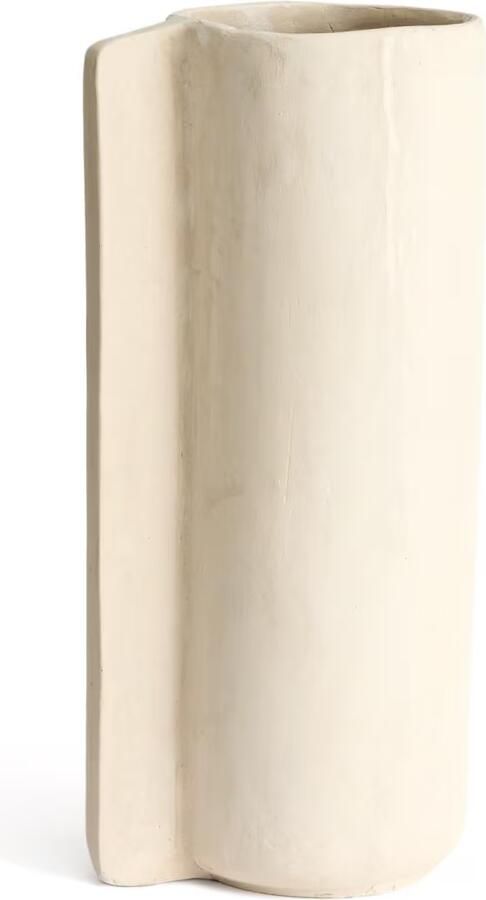 Kave Home Vaas Mireni Papier-maché 67cm Wit