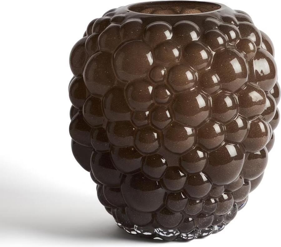 Kave Home Vaas Mure Glas Bruin