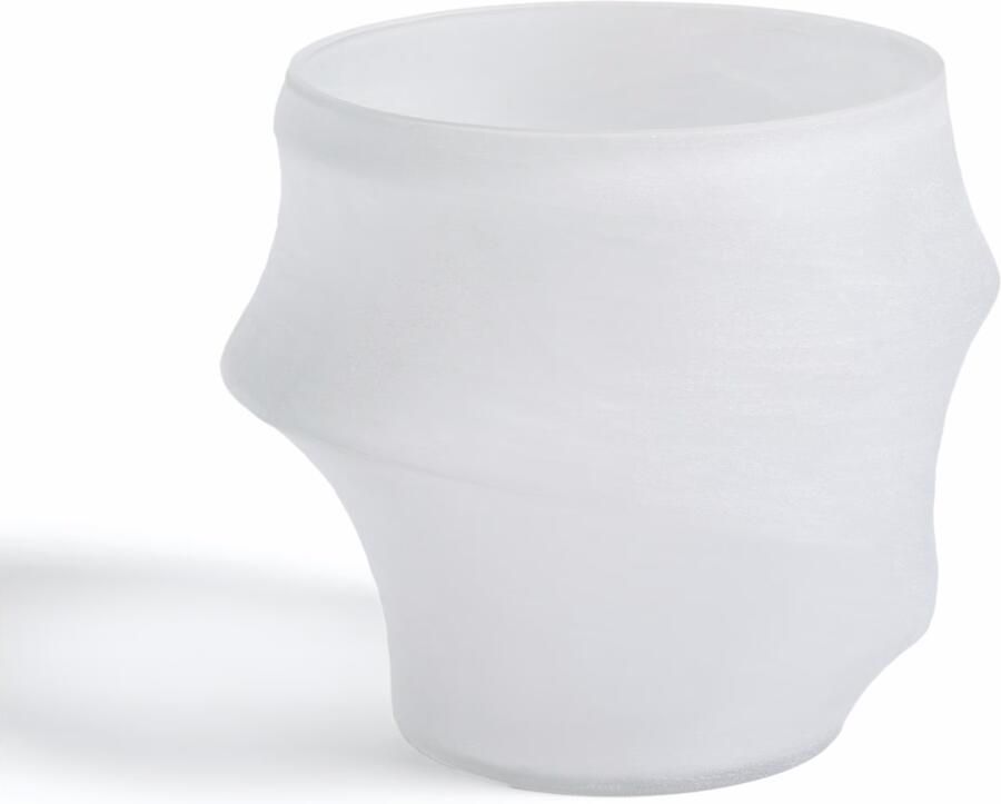 Kave Home Vaas Neluo Glas 32cm Wit
