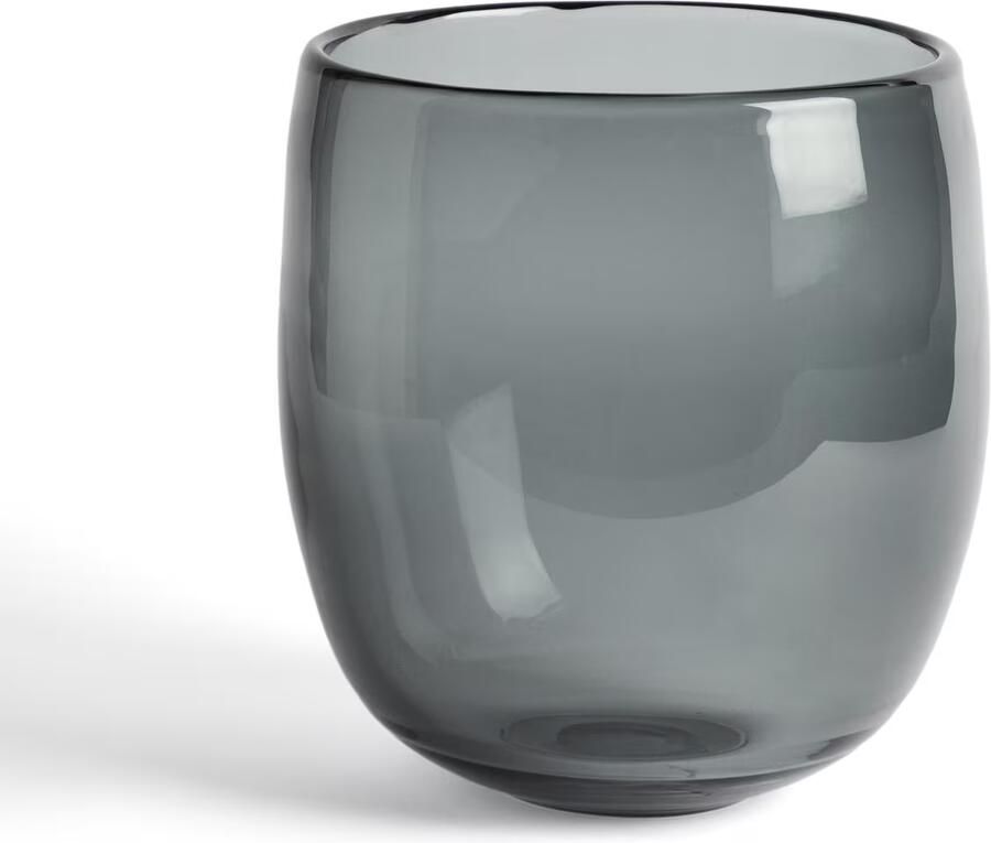 Kave Home Vaas Sirau Glas 25cm Grijs