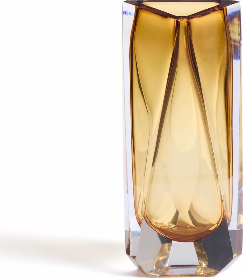 Kave Home Vaas Uconi Glas 31cm Amber