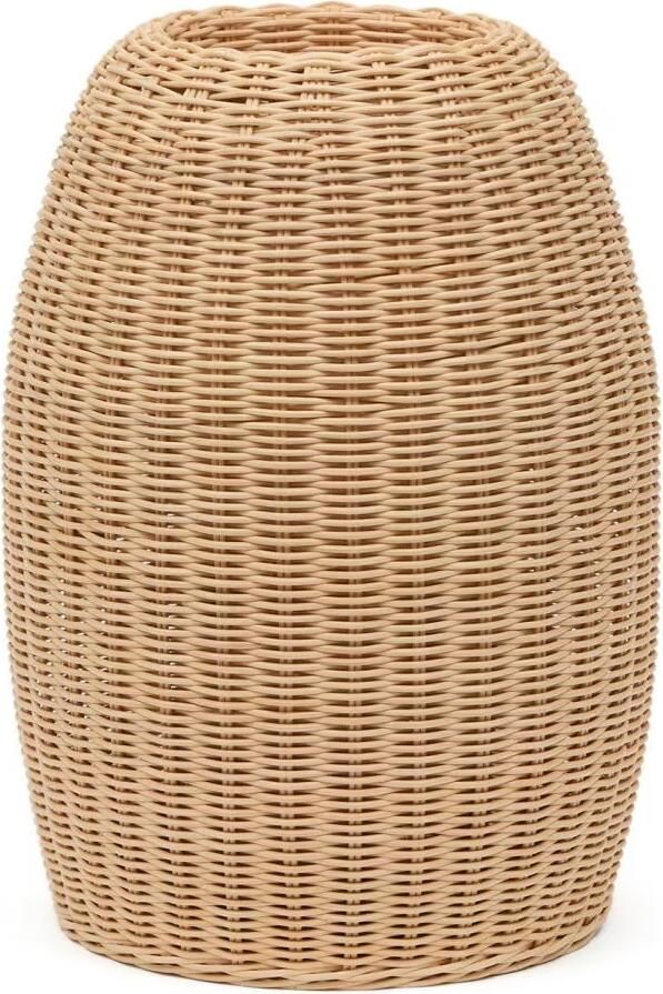 Kave Home Vaas Zilna Rotan 40cm hoog Naturel