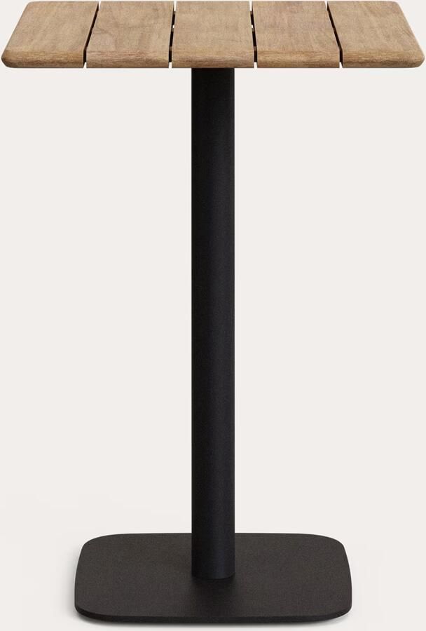 Kave Home Vierkante Bartafel Saura Acacia & Metaal 70 x 70cm Naturel