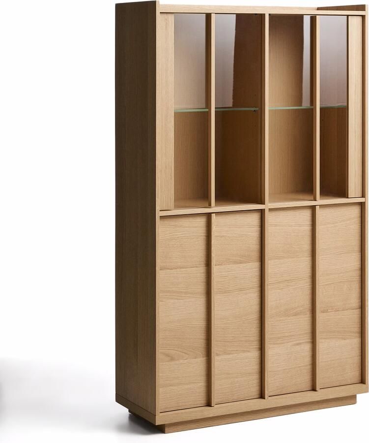 Kave Home Vitrinekast Onix Eiken 100 x 170cm Naturel