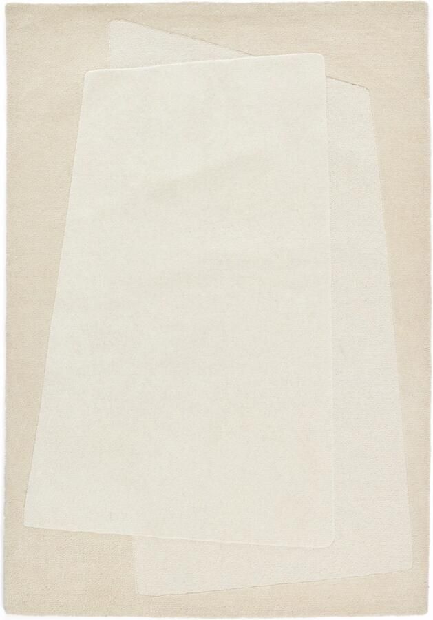 Kave Home Vloerkleed Dennie Wol 160 x 230cm BEIGE