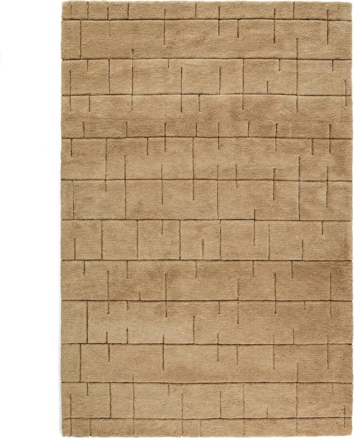 Kave Home Vloerkleed Helun Wol 160 x 230cm Bruin