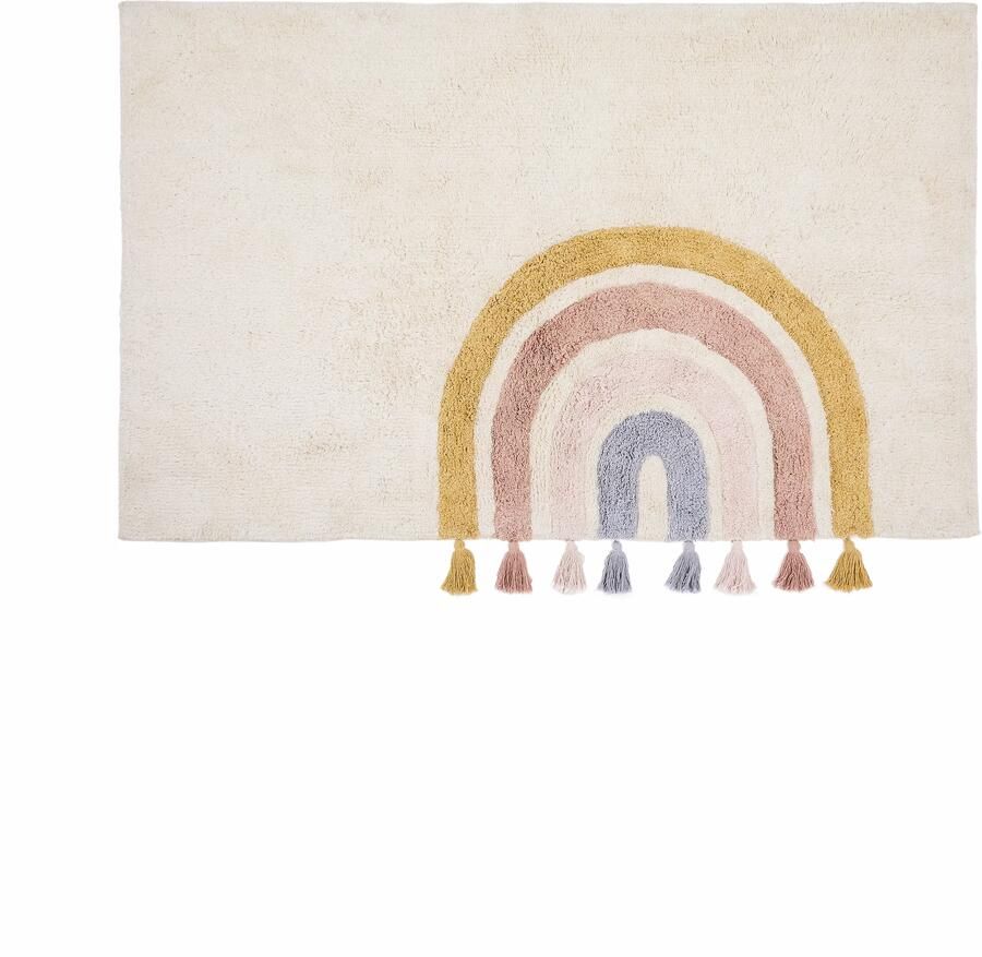 Kave Home Vloerkleed Tadea Regenboog 90 x 150cm Meerkleurig
