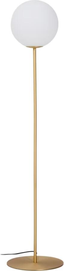 Kave Home Vloerlamp Brisia Glas en messing 165cm Wit