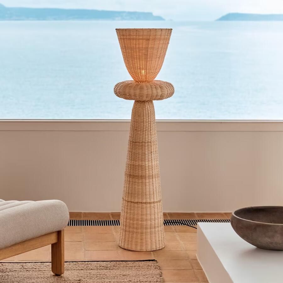 Kave Home Vloerlamp Neuda Rotan Naturel