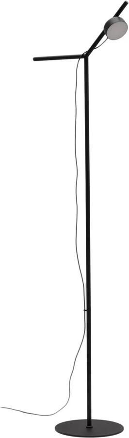 Kave Home Vloerlamp Orey Met verplaatsbare spot Zwart