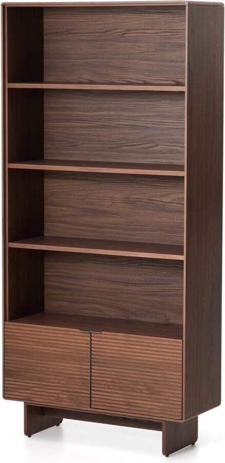 Kave Home Wandkast Norlen Walnootfineer 190 x 90cm Bruin