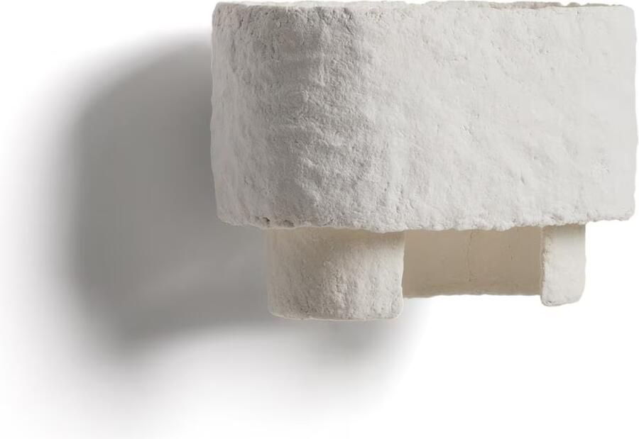 Kave Home Wandlamp Bedala Papier-maché Wit