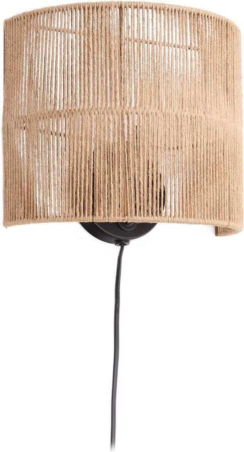 Kave Home Wandlamp Canar Jute Naturel