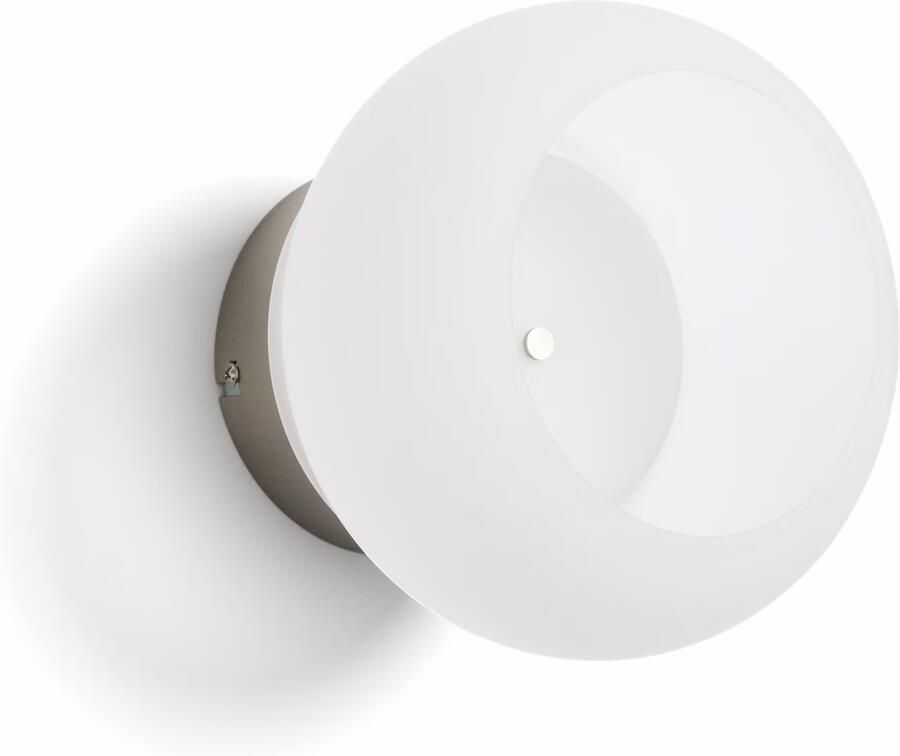Kave Home Wandlamp Leruna Mat Glas 20cm Wit