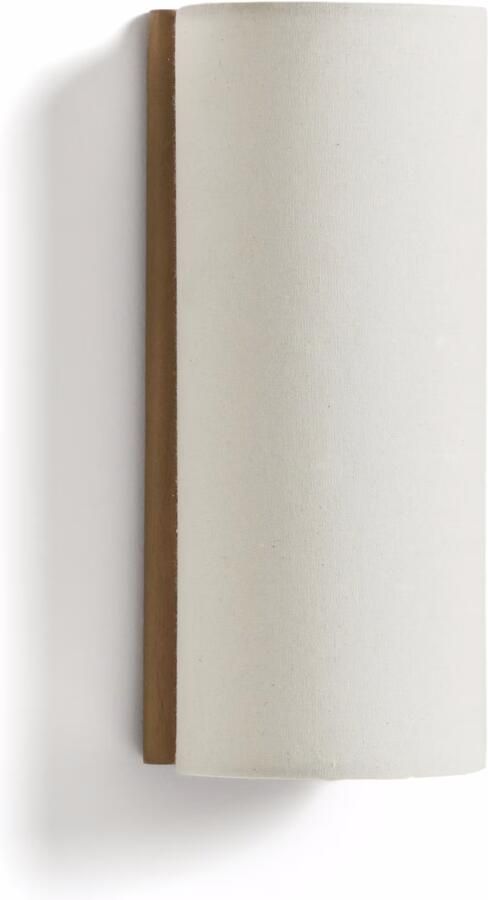 Kave Home Wandlamp Umbran Linnen Beige Lichtbruin