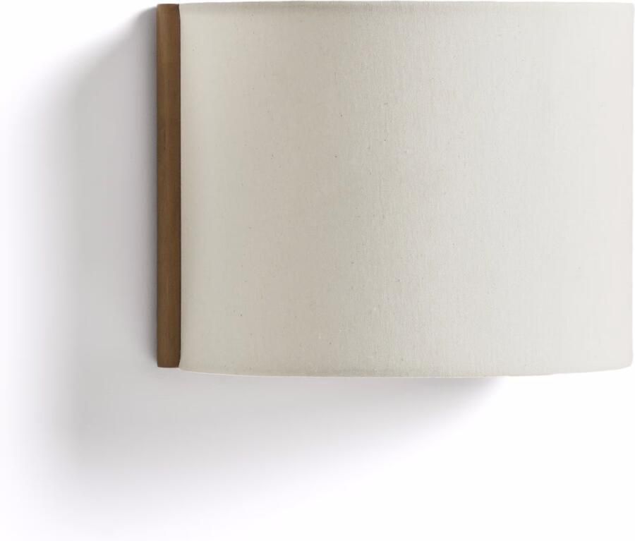 Kave Home Wandlamp Umbran Linnen Beige Lichtbruin