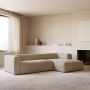 Kave Home 3-zitsbank Blok beige met chaise longue rechts 300 cm - Thumbnail 2