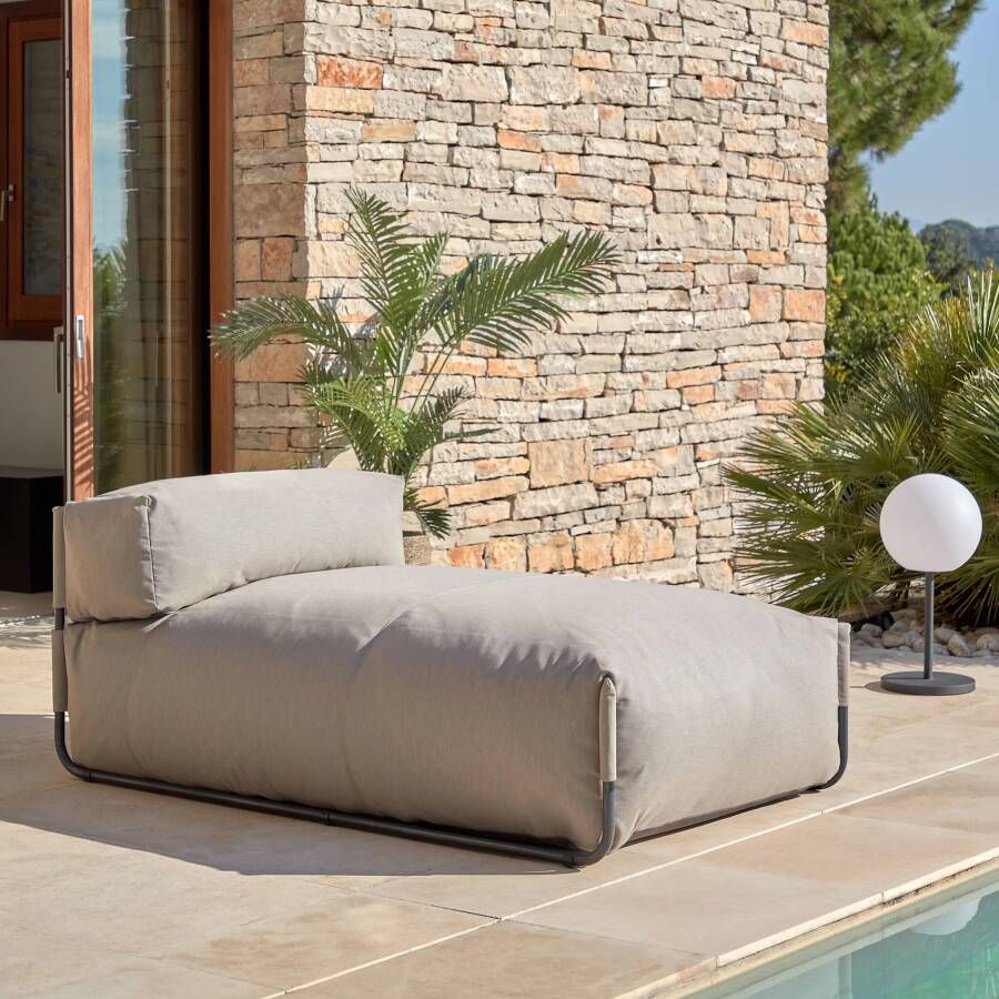 Kave Home Modulaire Outdoor Bank Square Chaise Longue Groen