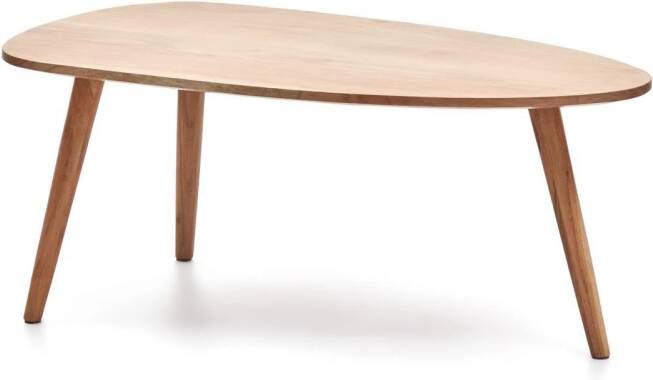 Kave Home Organische Salontafel Eluana Acaciahout 110 x 60cm Naturel