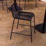 Kave Home Lambton kruk in zwart touw en staal met zwarte afwerking hoogte 62 cm - Thumbnail 2