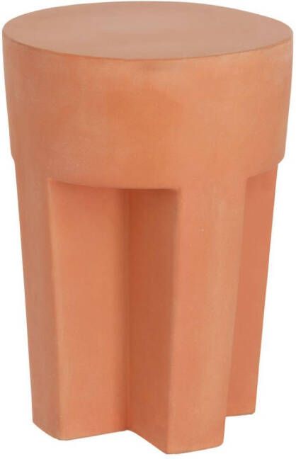 Kave Home Outdoor Bijzettafel Vilena Ø33cm Roestbruin Rond
