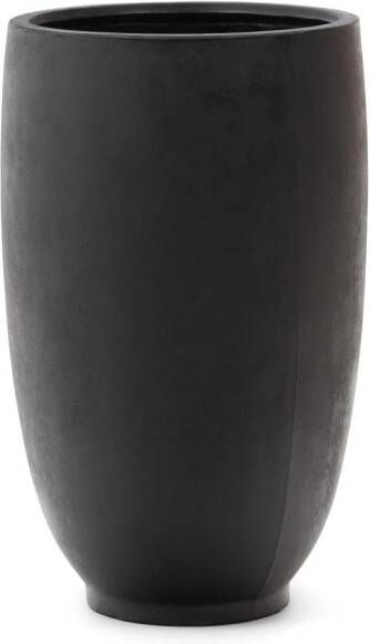 Kave Home Aiguablava Bloempot van zwart cement Ø 75 cm
