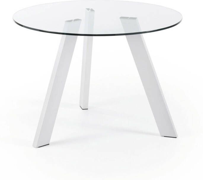 Kave Home Ronde Eettafel Carib Wit