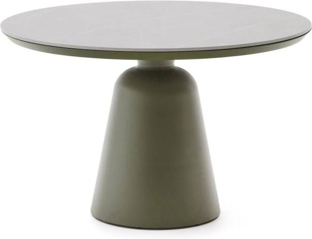 Kave Home Ronde Eettafel Tudons Keramiek 120cm Groen