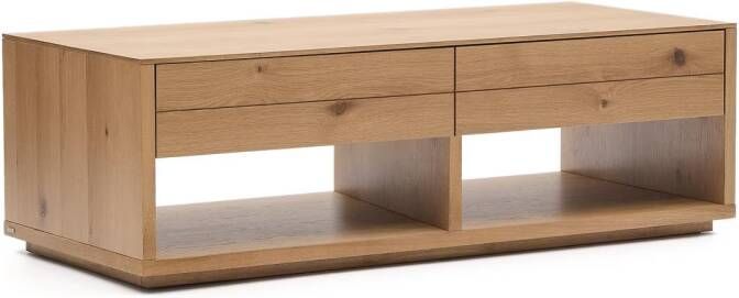 Kave Home Salontafel Alguema Eiken 140 x 60cm Bruin