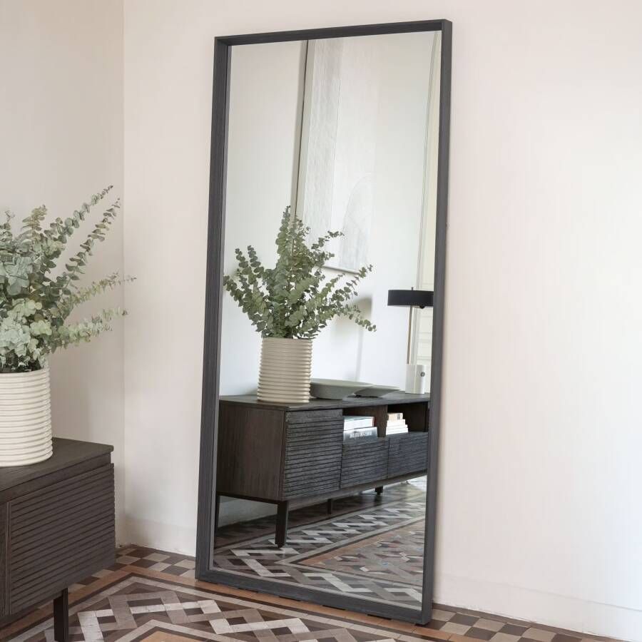 Kave Home Spiegel Yvaine 180 x 80cm Donkerbruin Passpiegel