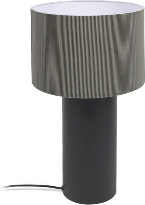 Kave Home Tafellamp Domicina metaal zwart en grijs