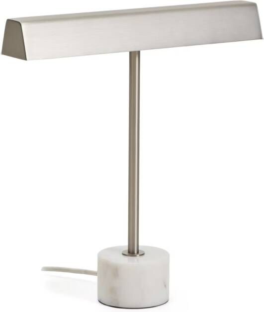 Kave Home Tafellamp Lynor Marmer en metaal Wit