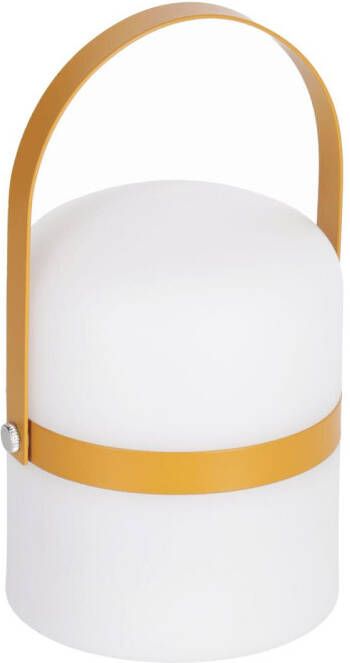 Kave Home Tafellamp 'Ridley' LED oplaadbaar kleur Mosterdgeel