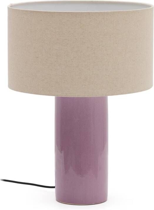 Kave Home Tafellamp Toneric Keramiek Lila