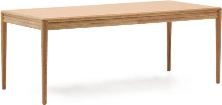 Kave Home Uitschuifbare Eettafel Lenon Eikenhout 200-280 x 90cm Naturel