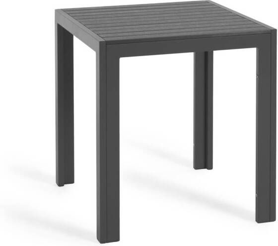 Kave Home Vierkante Tuintafel 'Sirley' 70 x 70cm kleur Zwart