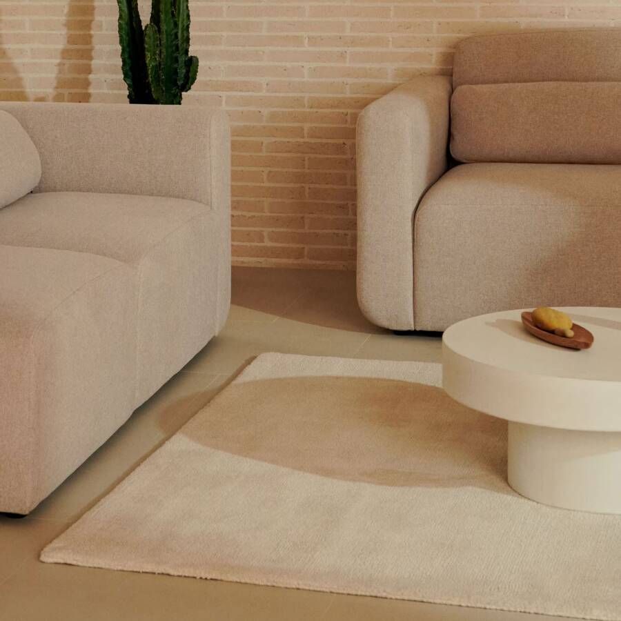 Kave Home Empuries tapijt wit polypropyleen 200 x 300 cm