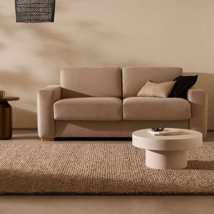 Kave Home Lubrin wollen tapijt grijs 200 x 300 cm