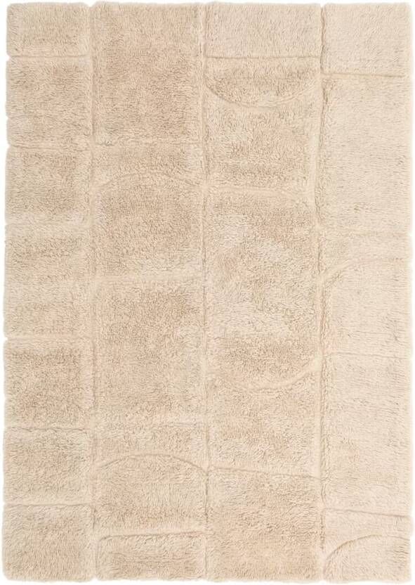 Kave Home Vloerkleed Nak Wol 200 x 300cm Ecru