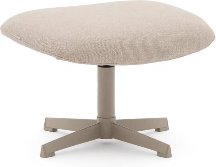 Kave Home Voetenbankje Teryl Chenille Beige