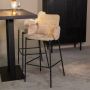LABEL51 Barkruk Joni Elegance stof Beige (zithoogte 78cm) - Thumbnail 2