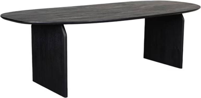 LABEL51 | Eetkamertafel Cooper Zwart Mangohout 210x110 cm | Eetkamertafels | Eettafel