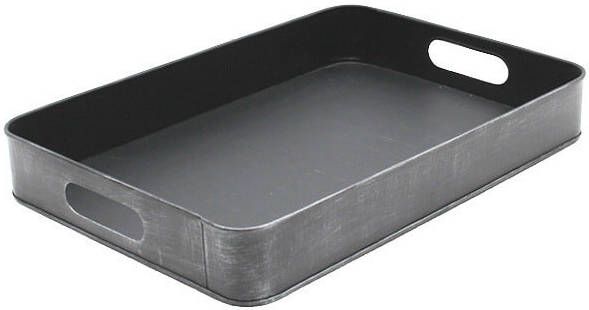 LABEL51 Dienblad Metaal 31 x 44 x 6cm Grijs