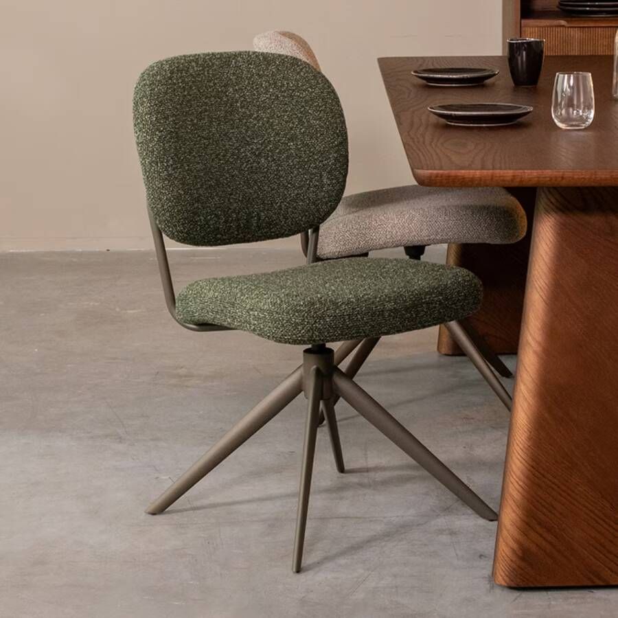 LABEL51 | Eetkamerstoel Geneva Forest Boucle | Zitmeubels eetkamer | Eetkamerstoel