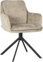 LABEL51 Draaibare Eetkamerstoel Joy Elegance stof Beige - Thumbnail 2