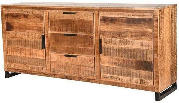 LABEL51 Dressoir Glasgow Mangohout 190cm Rough