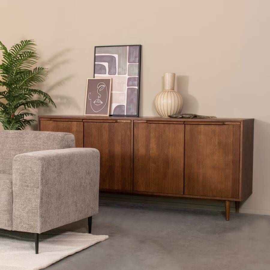 LABEL51 | Dressoir Jule Bruin Eiken | Woonkamer meubels | Dressoir