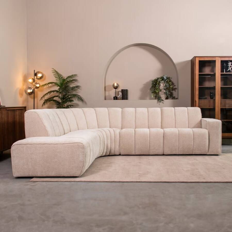 LABEL51 Hoekbank Vitoro Links Elite stof Naturel